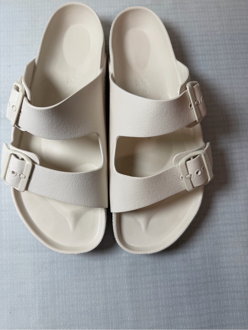 Birkenstock Women's Double Buckle Sandals in Cream